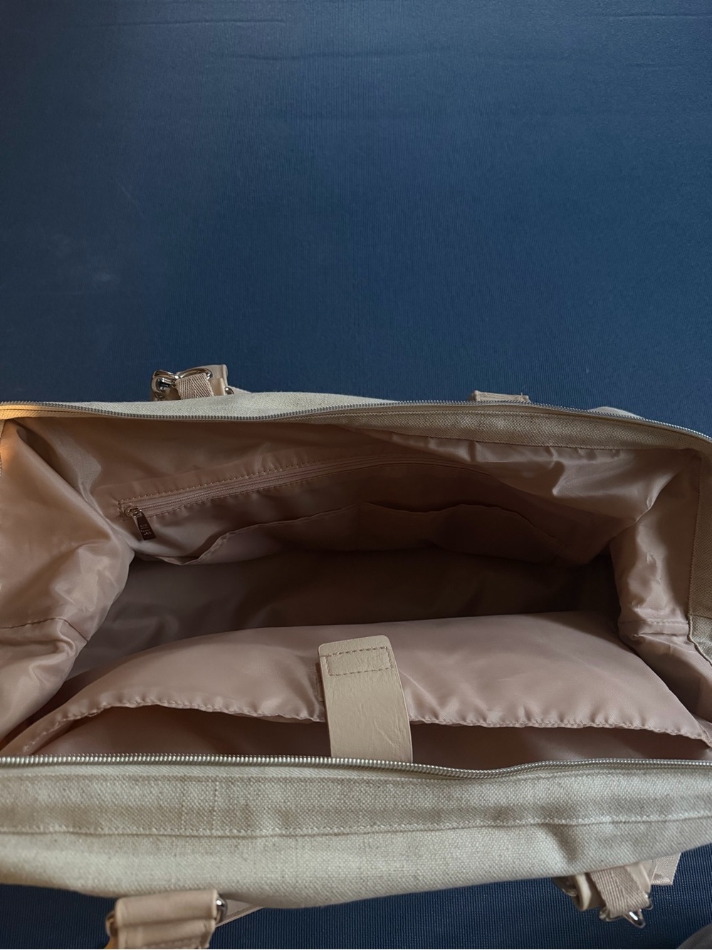 BEIS Weekender Bag In Beige - Picture 4 of 5